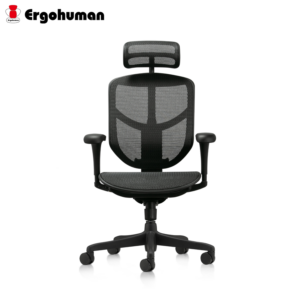 Ergohuman Enjoy Classic 2 Full Mesh Ergonomic Chair with headrest (3 Years Limited Warranty)